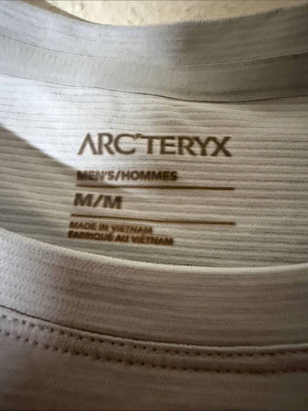 Arc'teryx Light Blue Short Sleeve Tee with Outline Skeleton Graphic - Picture 3 of 9